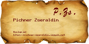 Pichner Zseraldin névjegykártya